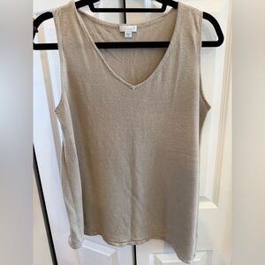 J. Jill Shimmering Tan Tank Top
